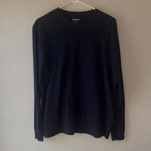 Men's Lands’ End Navy Long Sleeve Shirt